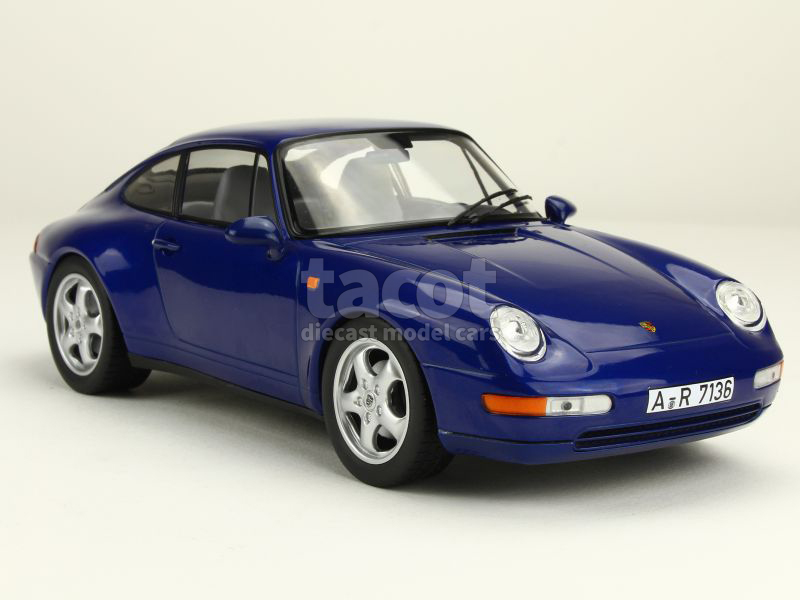 Voiture miniature PORSCHE 911 993 CARRERA RS CLUBSPORT POLAR SILVER - Collection