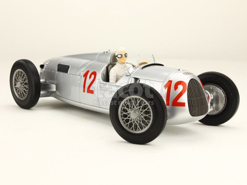 CMC M-073 Auto Union Typ C 1936 #4, LE, Silver, Scale 1:18, (Exoto, BBR) | #1897446751