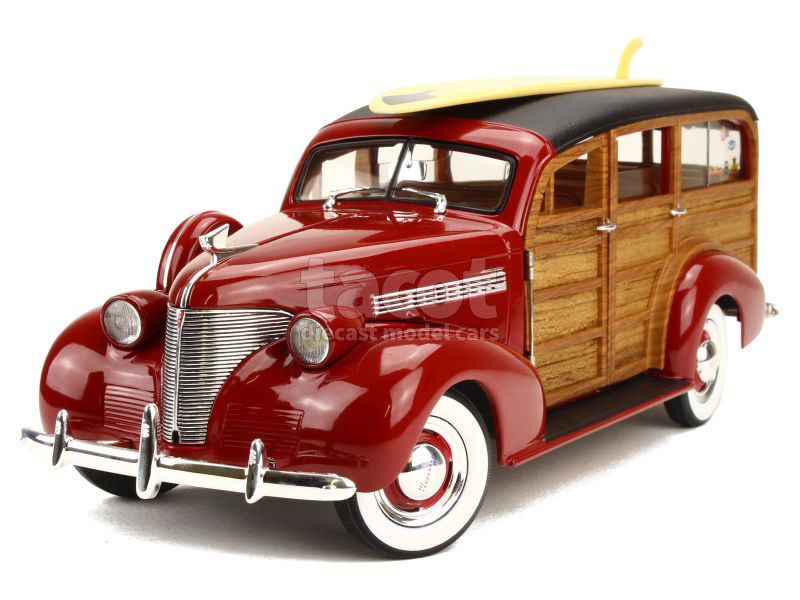 Chevrolet - Chevy Woody Wagon Surf 1939 - Sun Star - 1/18 - Autos