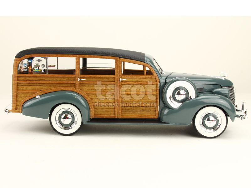 Chevrolet - Chevy Woody Wagon Surf 1939 - Sun Star - 1/18 - Autos