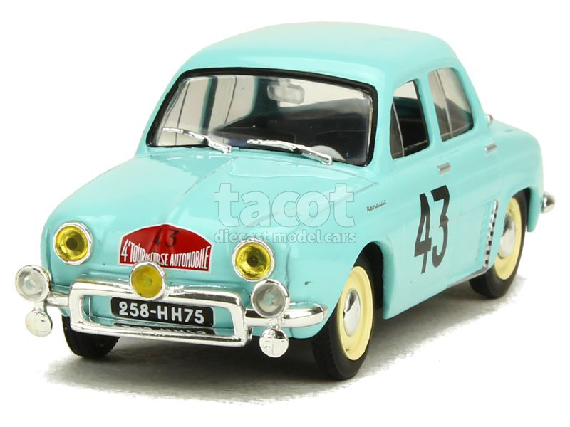 Renault Dauphine Gordini Tour de Corse 1959 Modèle Presse 1/43