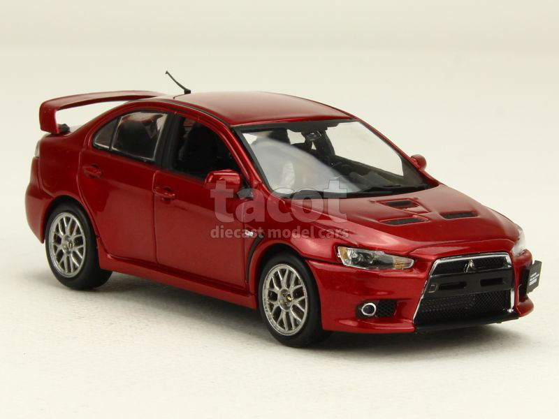 Mitsubishi Lancer Evo X 1/18 Sunstar – Rouge Métallisé – Modèle Neuf Sous Boîte (SS5822)