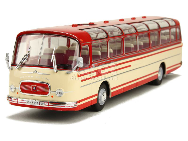 Kässbohrer Setra S6 ミニカー Schuco製 赤と白 Kässbohrer Setra S6