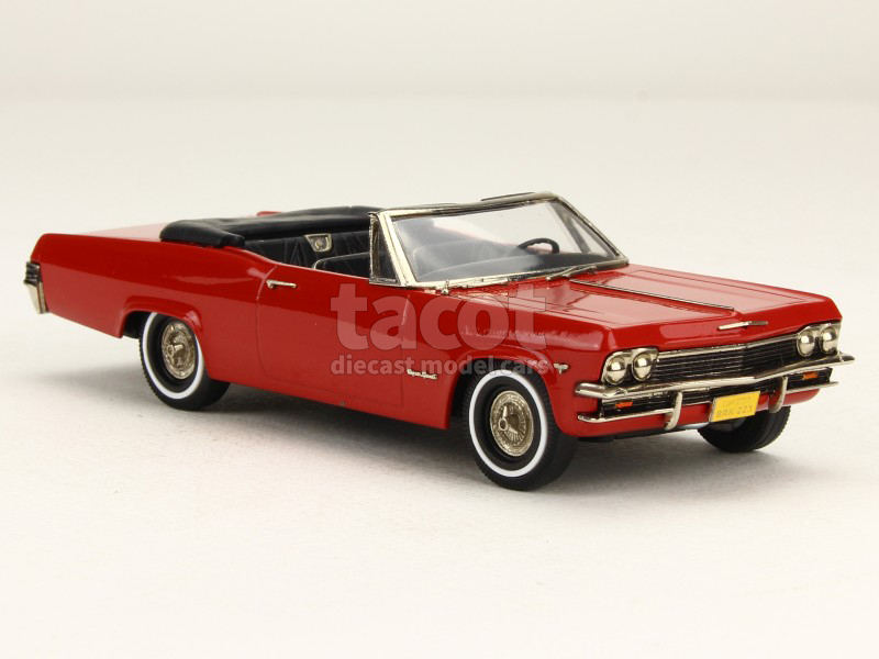 True Scale 1:43 Chevrolet Impala SS Cabriolet Année 1967 rouge TSM144322 modèle voiture