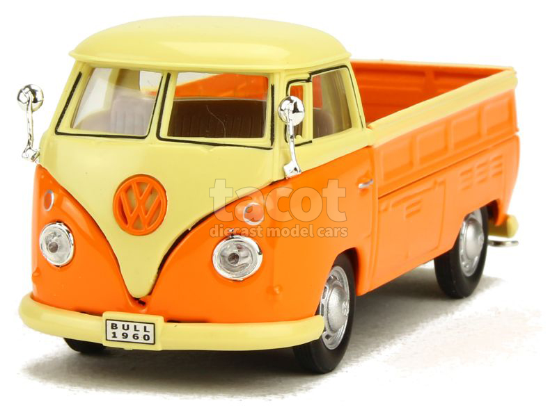 Miniature Voiture Volkswagen Combi Samba Orange - Échelle 1/43 Par CARARAMA (Réf. 813147)