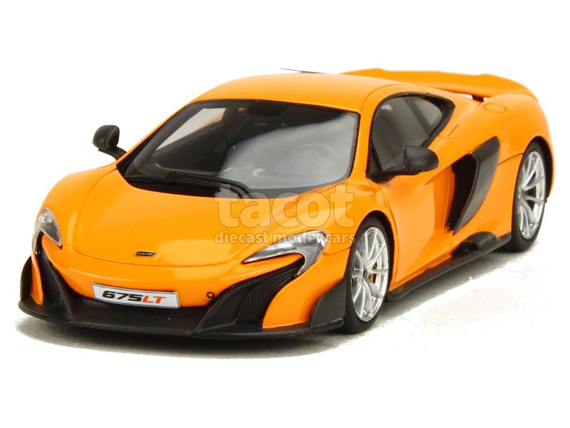 Miniature McLaren 675LT 2015 Gris Céramique – Minichamps 1/43 Résine – Édition Limitée