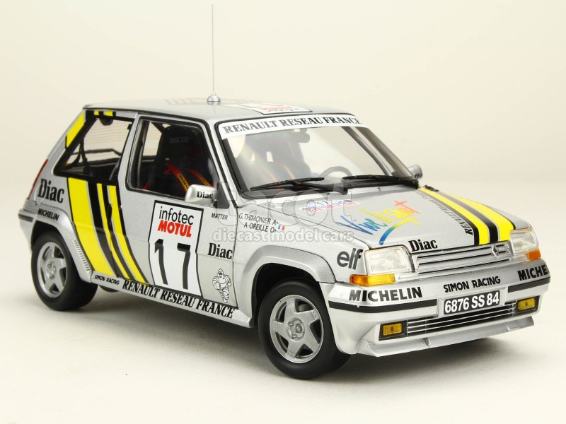 Renault 5 GT Turbo Norev 1/18 – Tour De Corse 1989 #17 – Miniature De Collection