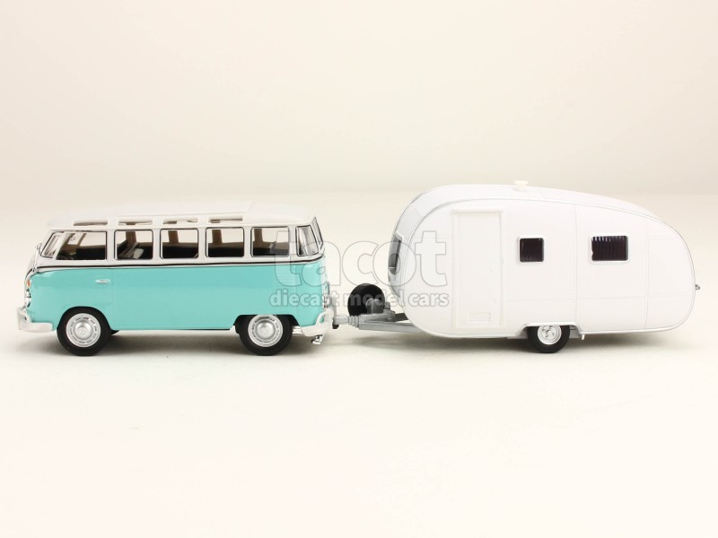 Volkswagen T1 Samba Minibus Miniature 1/43 Schuco SC 03563 : Voitures miniatures de