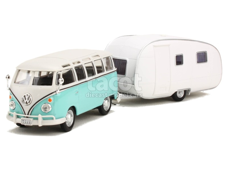Miniature 1/43 Volkswagen Combi T1 Samba 1955 Jaune Et Crème - Minialuxe, Neuve