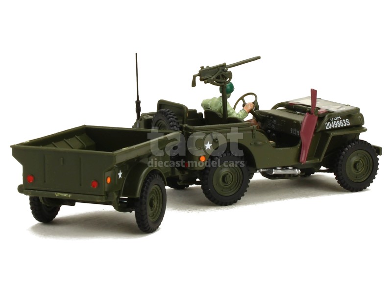 86956 Willys Jeep Remorque Militaire