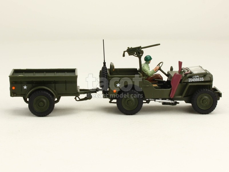 86956 Willys Jeep Remorque Militaire