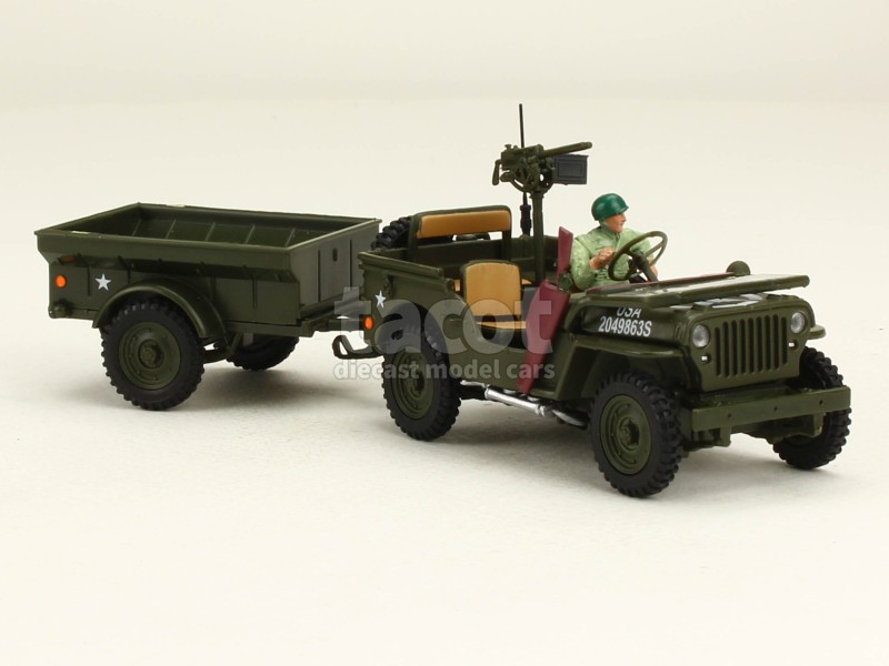 86956 Willys Jeep Remorque Militaire