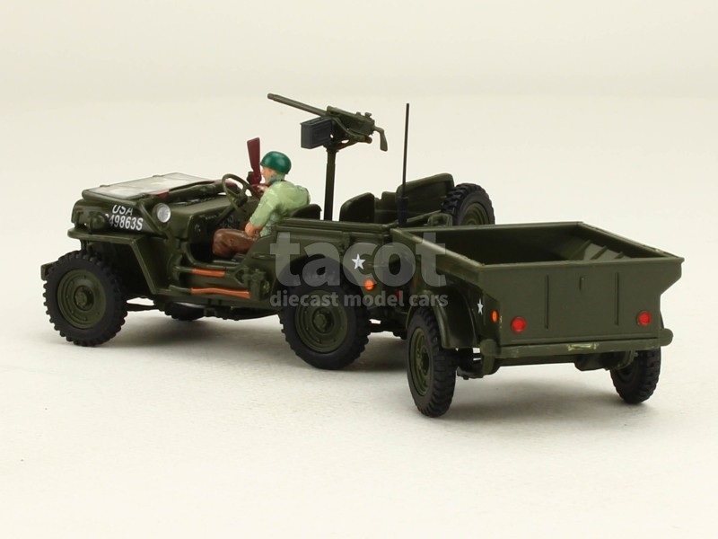 86956 Willys Jeep Remorque Militaire