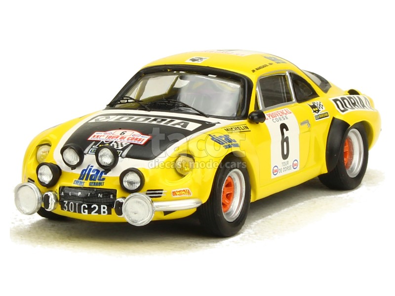ALPINE A110 LAROUSSE Tour de Corse 1975 1/43 Coffret Troffeu Boite EUR