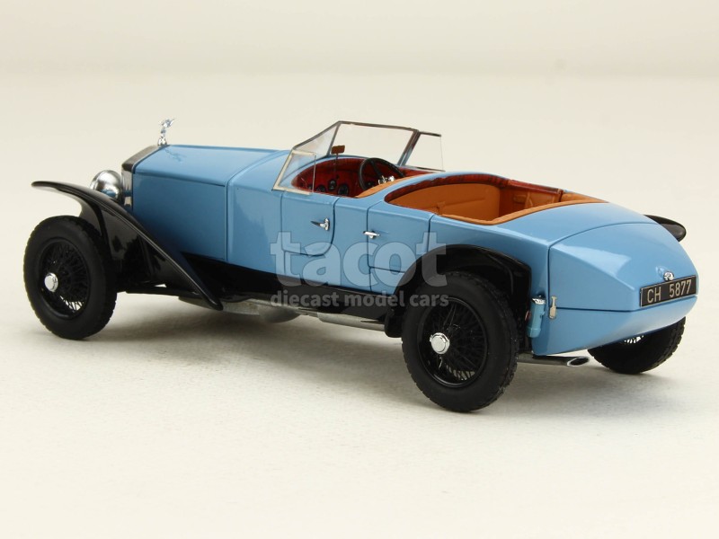 Miniature Rolls Royce Phantom Experimental 1926 - Matrix 1/18, Bleu Et Blanc, Résine
