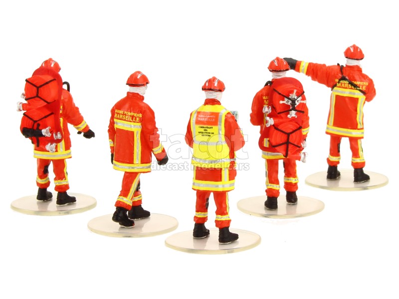 Figurines Pompiers feu urbain orange ALERTE