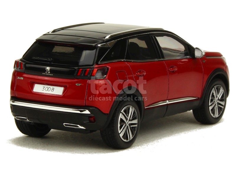 PEUGEOT 3008 GT 2016 rouge toit noir - Référence 473884 fabriquée par NOREV