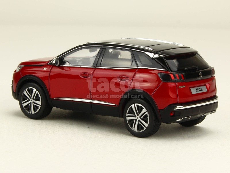 PEUGEOT 3008 GT 2016 rouge toit noir - Référence 473884 fabriquée par NOREV