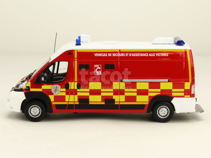 Norev 1/43 Citroën Jumper VSAV Pompiers 2013 – Très Bon état, Sans Boîte