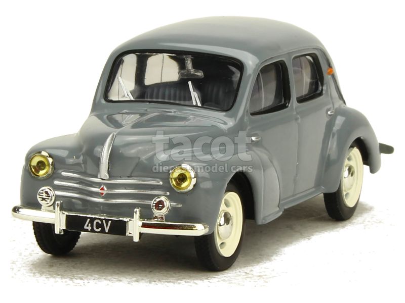 Voiture Miniature Renault 4CV R1063 N°53 - Échelle 1/43 - Bleu - Modèle Collection