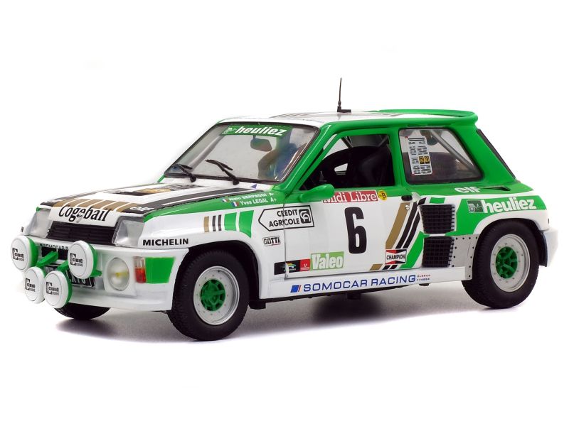 Renault 5 Turbo Rallye Lyon Charbonnière 1983 – Modellino Solido Scala 1/18, Nuovo