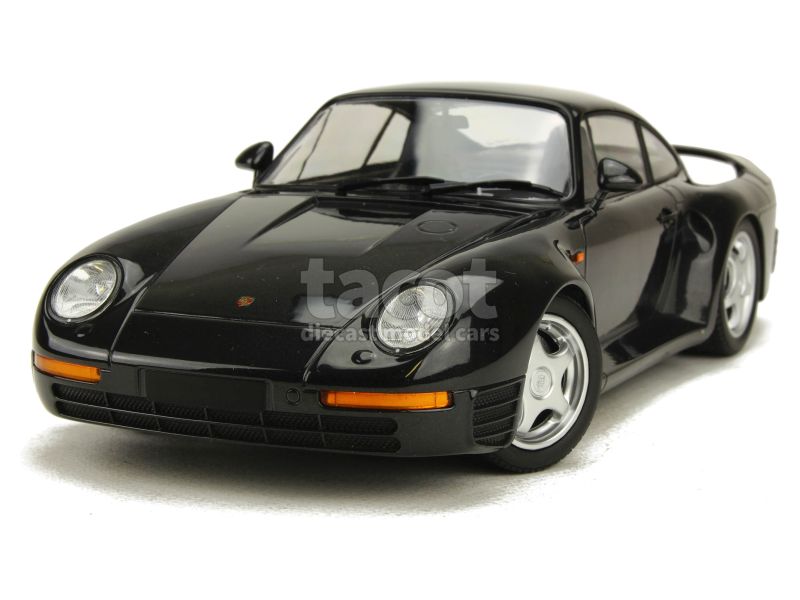 Modèle Réduit Porsche 959 Minichamps 1/18 - Couleur Gris Métallisé, Année 1987, Occasion Avec Boîte D'origine