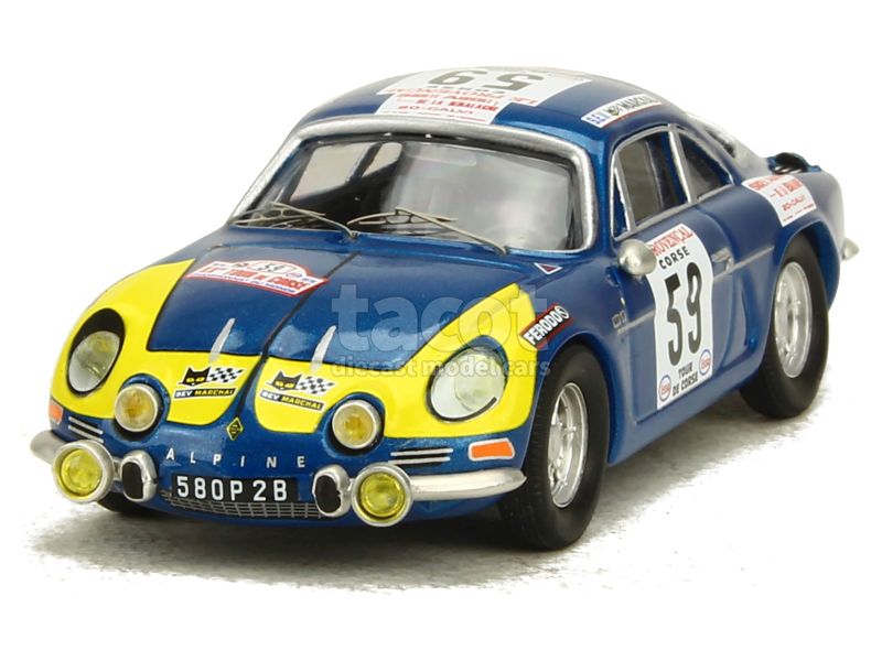 Alpine Renault A110 Rallye Rally Tour de Corse 1976 Moreau 1:43 Trofeu 0841