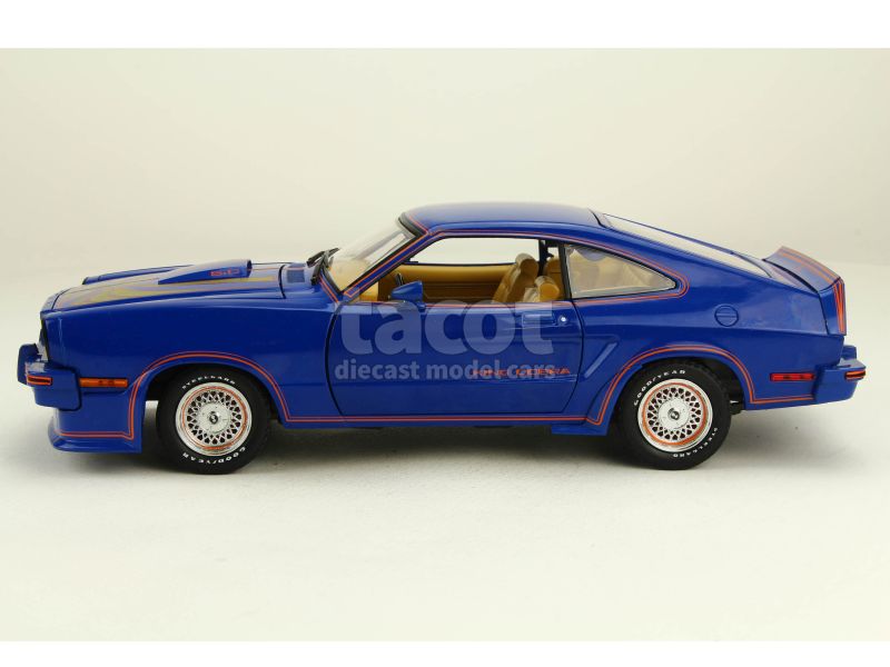 Greenlight 1:18 - Ford Mustang II King Cobra 1978 - Couleur Argent - Modèle Neuf 13670