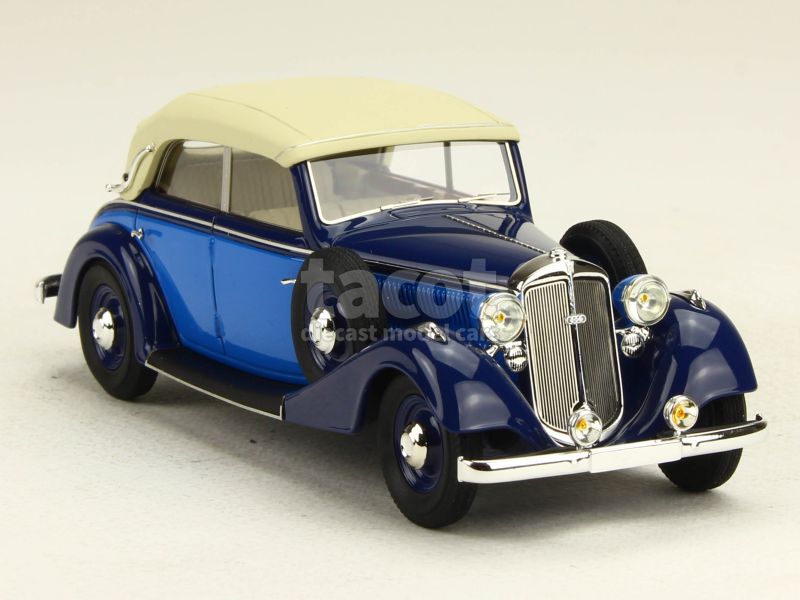 Ilario-model Horch 830bl Cabriolet Open 1936 - Generál De Gaulle 1:43