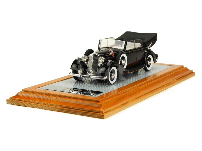 Voiture Miniature Horch 930V 1/87 Ricko - Capote Fermée, échelle HO, Année 1939