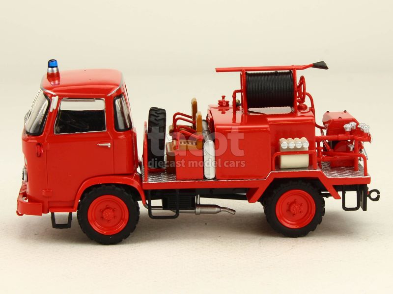 Miniature Camion De Pompiers Hotchkiss PL70 4x4 VIRP 500 - Eligor 1/43 - Rouge