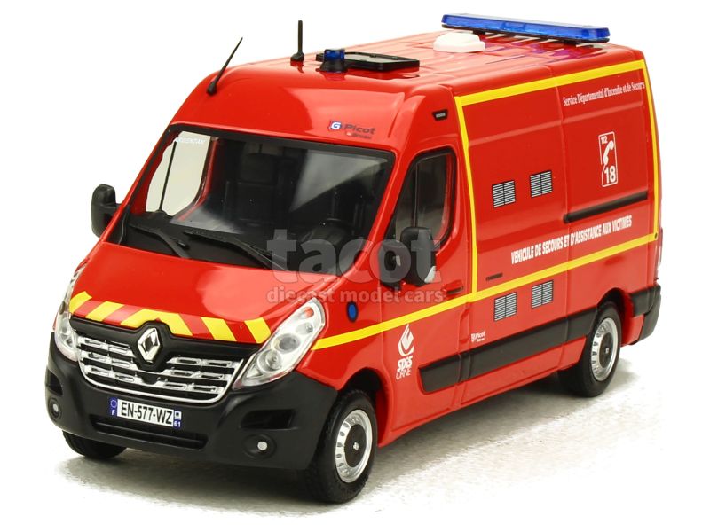 Eligor 1/43 - Renault Master III Pompiers Brazil 2019 (Neuf, Monté Sur Métal)