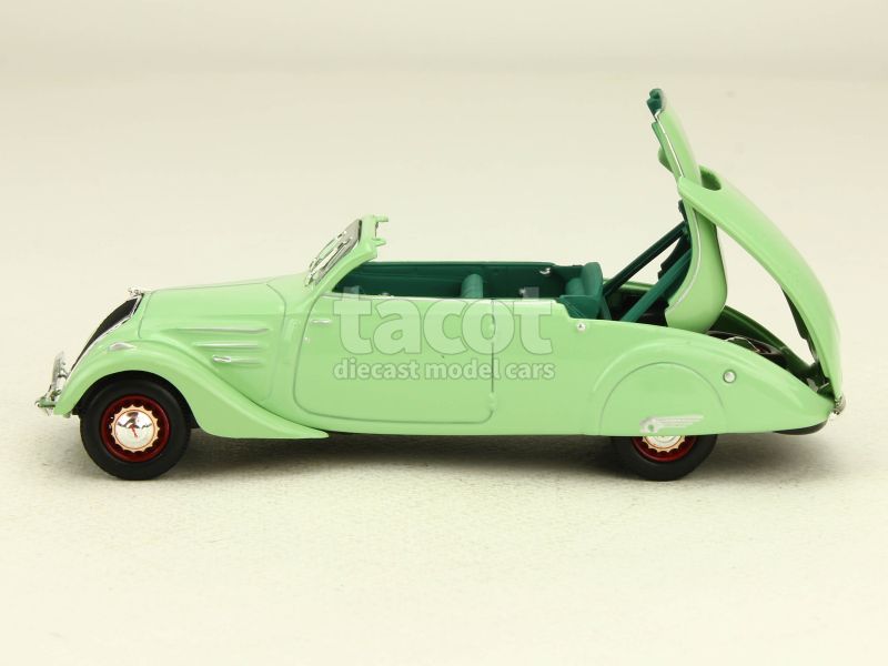 BC194 Elysée #ELY531 1:43 Peugeot 402 Eclipse 1936 Vert Clair – Miniature De Collection