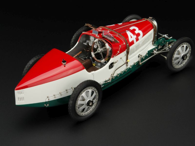 Bugatti Type 35 GP 1924 - CMC 1/18 - Montée Métal - Édition Musée - Neuf
