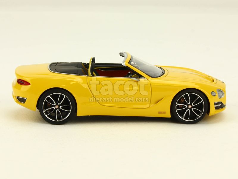 Miniature Bentley EXP 12 Speed 6E Concept 2017 - Looksmart 1/43 Monaco Yellow