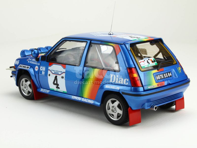 Renault Super Cinq GT Turbo #9 Rallye de Cote d'Ivoire 1989 - 1:18