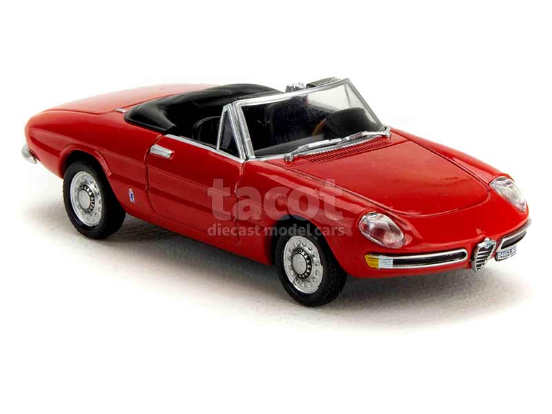 Modèle Réduit Alfa Romeo Duetto Spider 1966 1:18 - Blanc, Métal, Portes Ouvrantes, Neuf