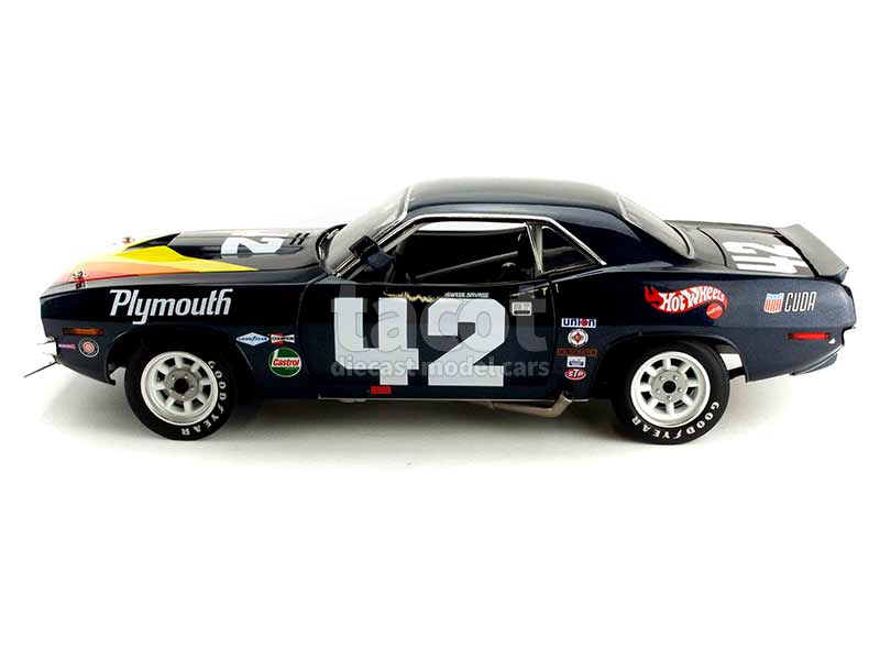 Modèle Réduit Acme Plymouth Barracuda 1970 1/18 - Bleu, Super Rare !