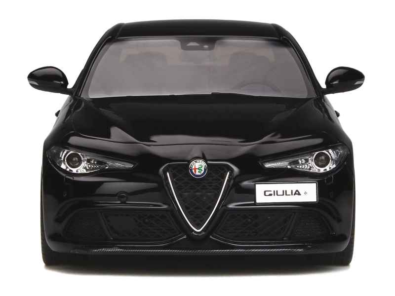 Miniature Alfa Romeo Giulia Quadrifoglio 2017 - Minichamps 1:87 - Noire - Neuf
