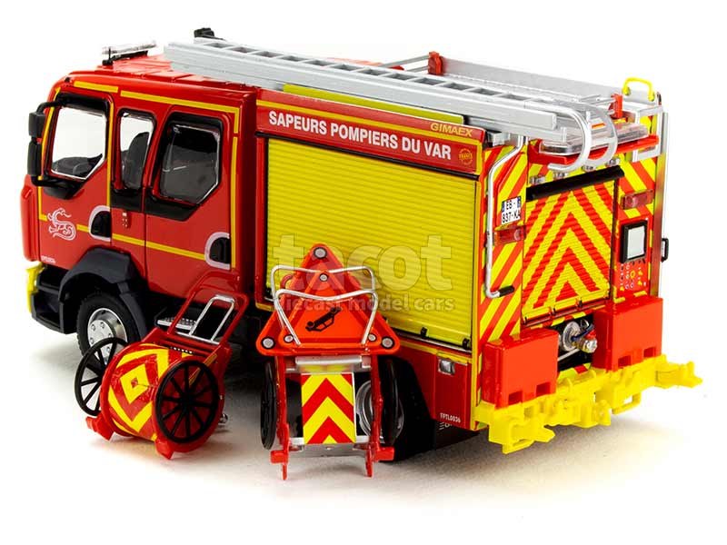 Renault - D15 FPT Rosenbauer Pompier - Eligor - 1/43 - Autos Miniatures  Tacot