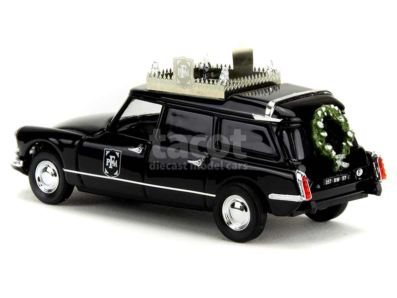AU564 RIO 1/43 1:43 CITROEN ID19 BREAK POMPES FUNAIBRES PARIS 1958 NOIR SL023