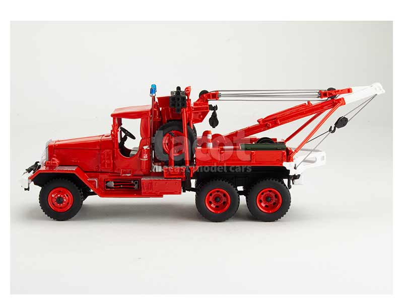 Camion Grue Pompier Ward La France - Modèle Réduit 1/43 Alerte (réf.0076) - Neuf En Résine Rouge