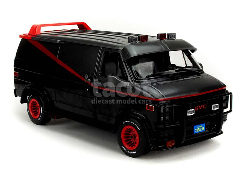 GMC - Vandura Van Agence Tous Risques 1983 - Greenlight - 1/12 - Autos  Miniatures Tacot