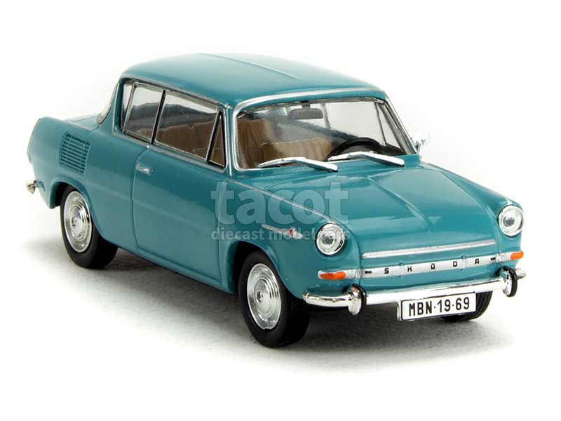 1:43 ABREX Skoda 1100 Mbx 2-Door 1969 Light Torquoise 143ABS-721HA