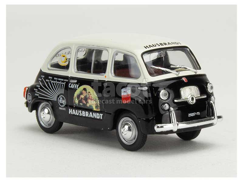 FIAT 600 Multipla 1956 Vigili Urbani Torino Scala 1:43 Brumm - Modellino Polizia - Foto 2