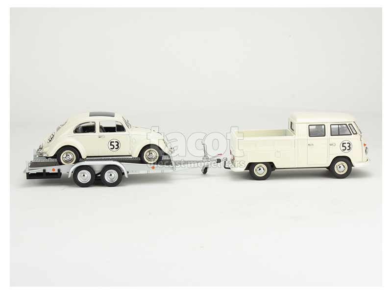 Transporteur Porsche VW T1 Combi avec Porsche 356 / remorque kit à