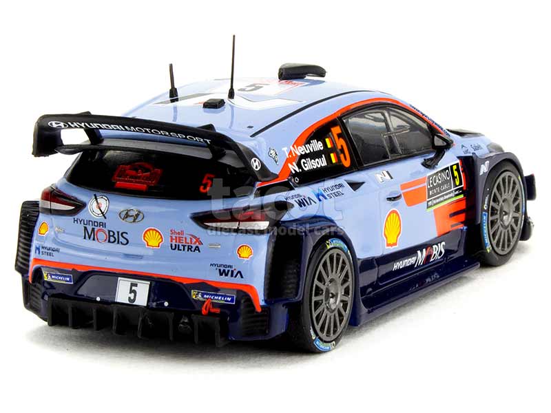 Ixo 1:43 Hyundai i20 Coupe WRC #5 vencedor Rallye Tour de Corse 2017 Neuville, Gilsoul