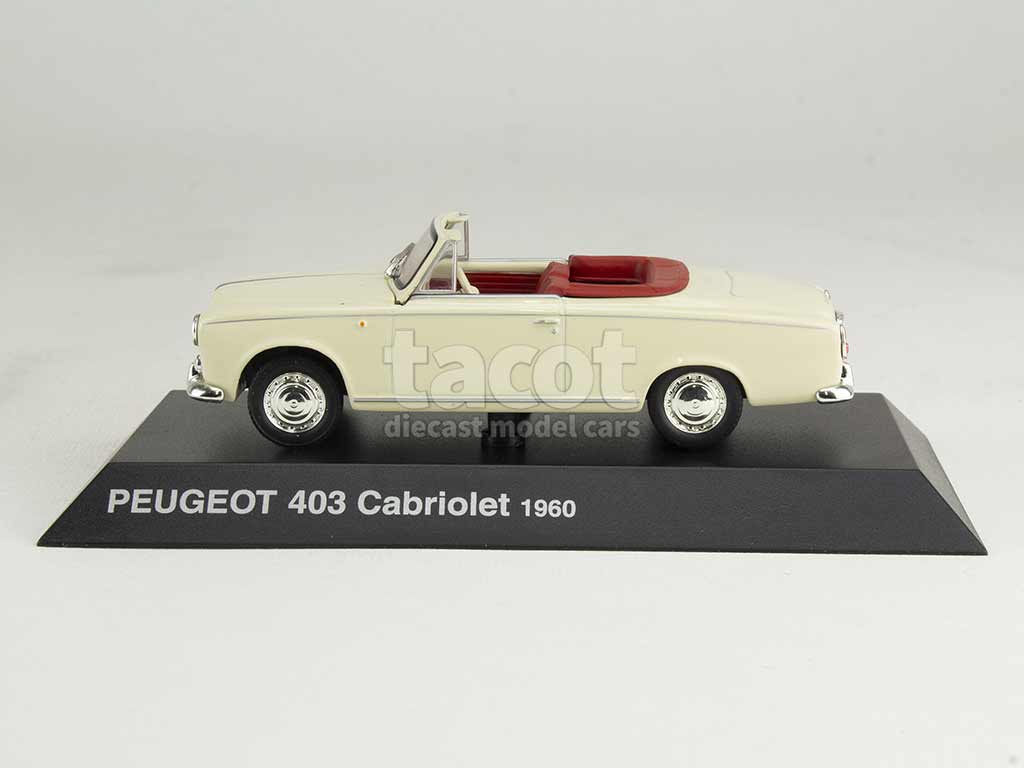 PEUGEOT 403 CABRIOLET Gris NOREV 1:43 of reference 474351