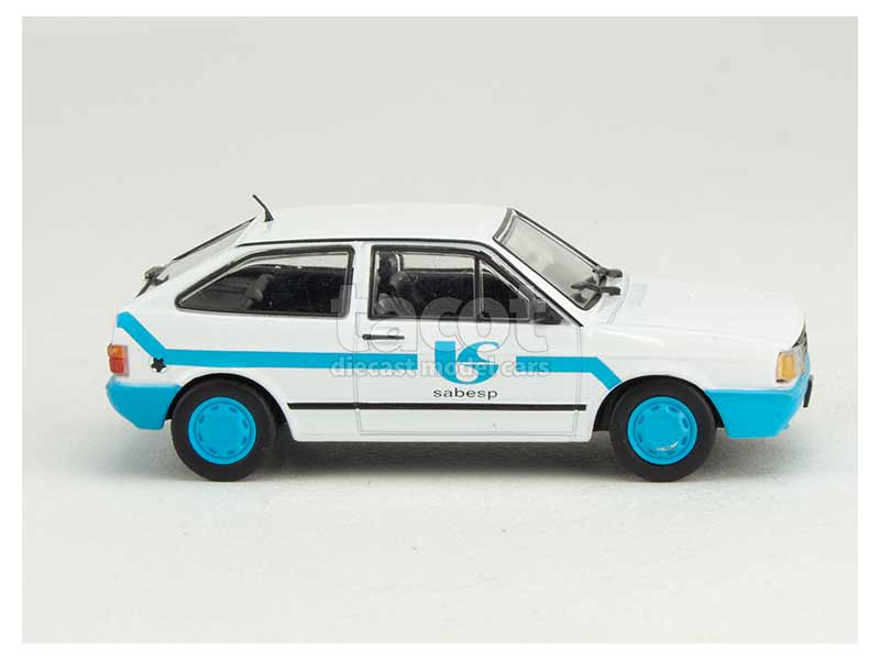 Volkswagen Gol SABESP - Modèle Miniature 1/43, Véhicule De Service, Blanc, Métal
