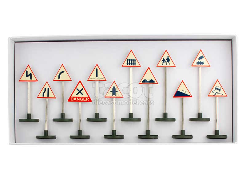 90108 Divers Set 12 Panneaux de Signalisation